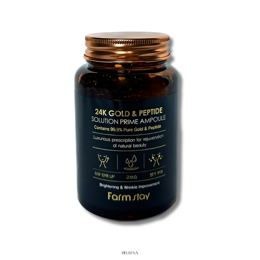 FarmStay 24K GOLD & PEPTIDE SOLUTION PRIME AMPOULE