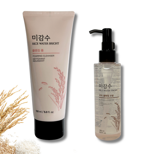 Kit Rice Water Bright: Luminosidad y Limpieza Coreana