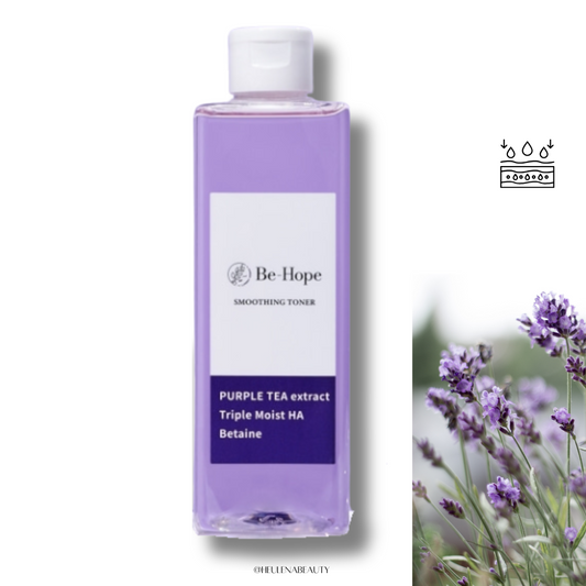 Be-Hope Smoothing Toner Purple Tea extract triple moist HA Betaine