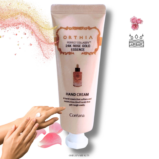 Coréana ORTHIA Perfect Collagen 24 K Rose Gold Essence Hand Cream